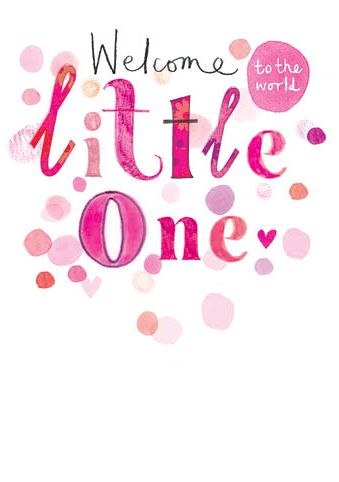 Little One New Baby Girl Card