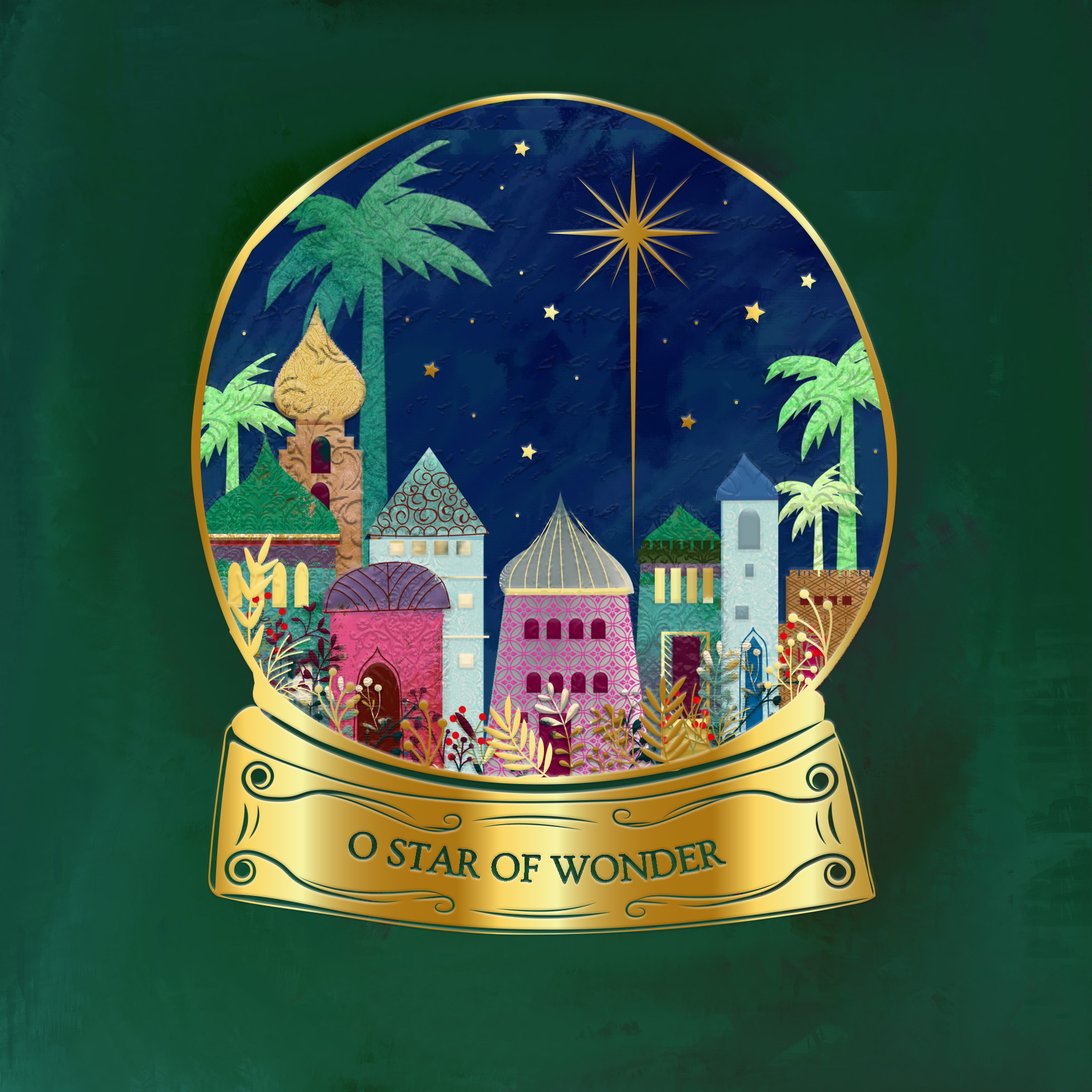 The Everlasting Light Personalised Christmas Card