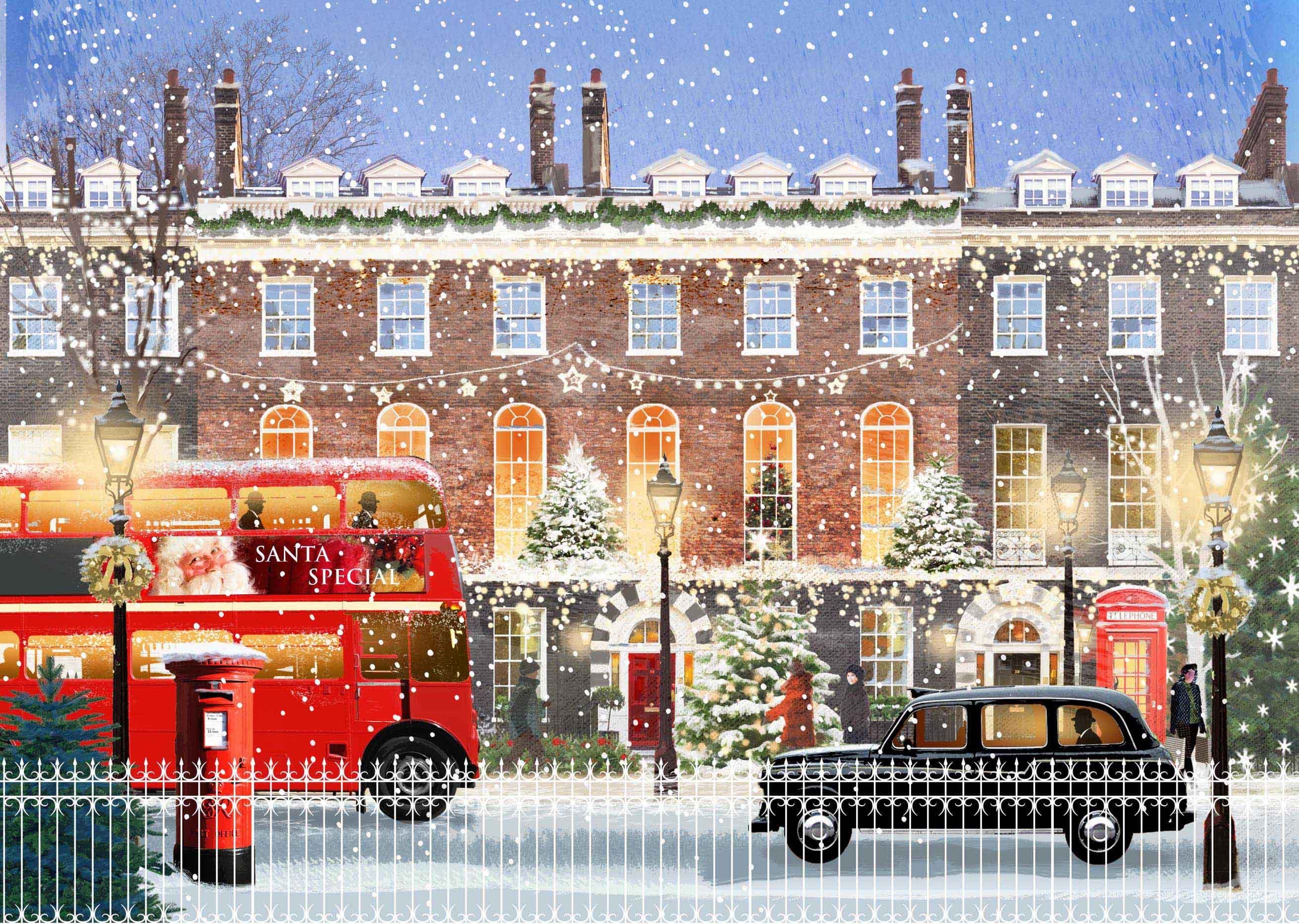 London Street Personalised Christmas Card
