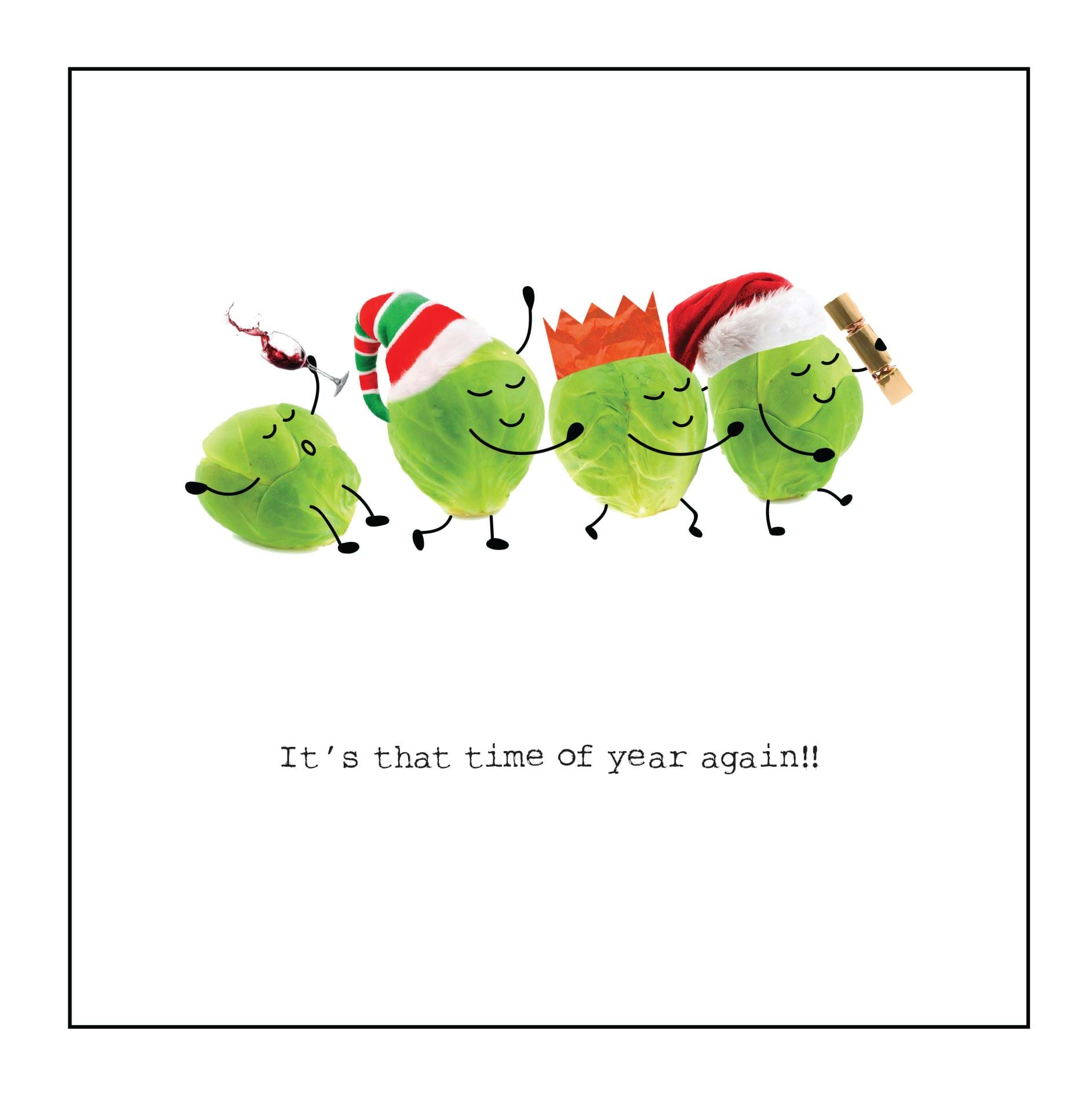 Sprout Congo Personalised Christmas Card - Printed Name