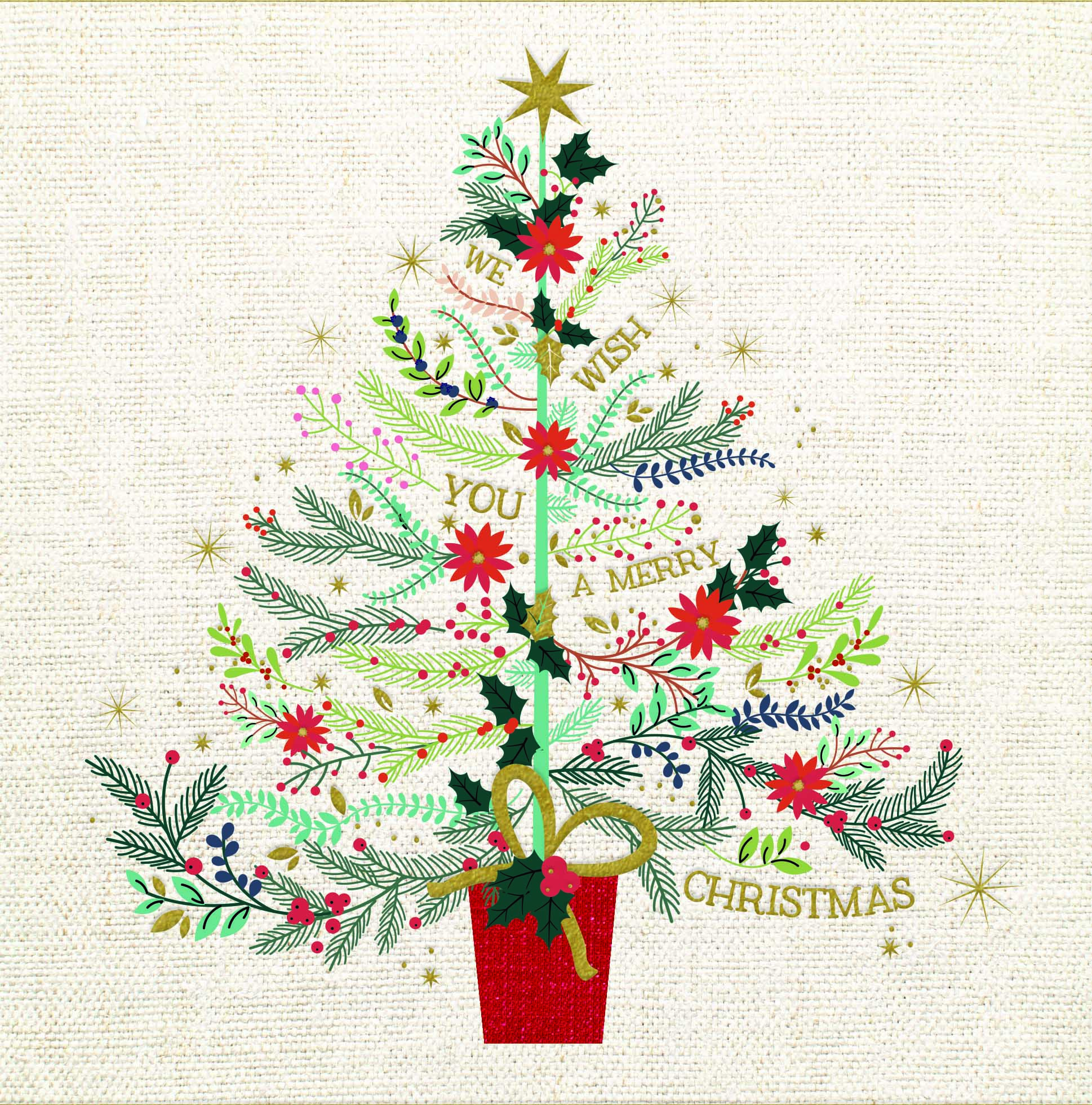 Merry Christmas Personalised Christmas Card