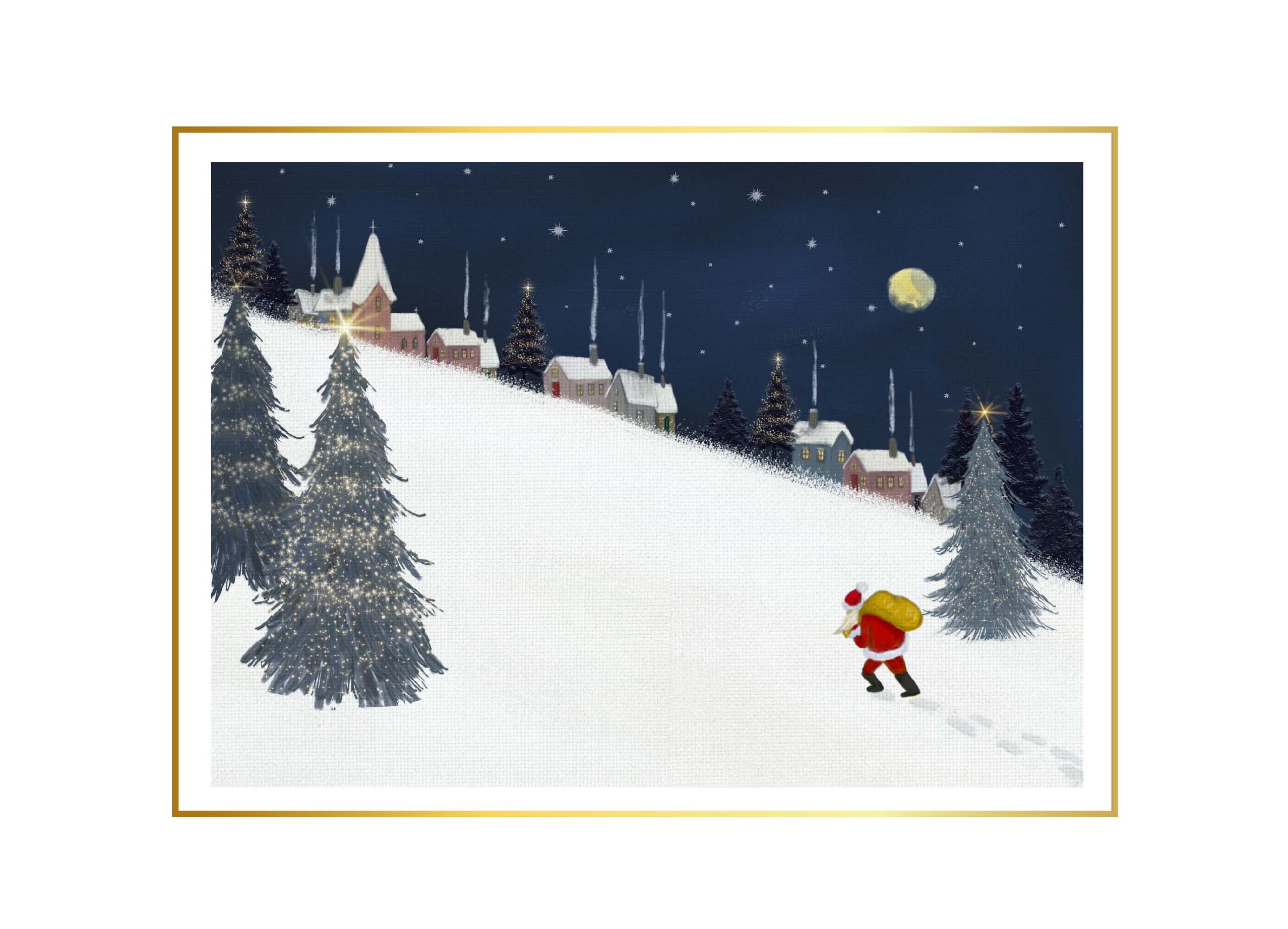 Santa's Trip Personalised Christmas Card