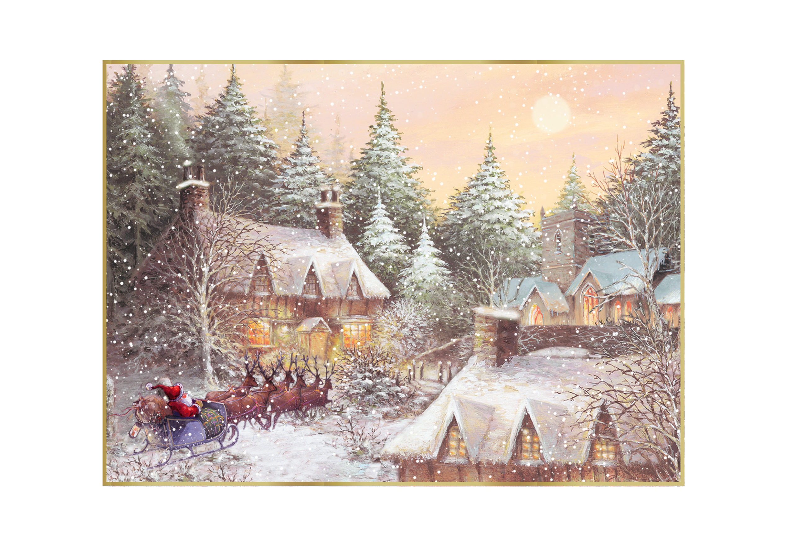 Little Village Personalised Christmas Card