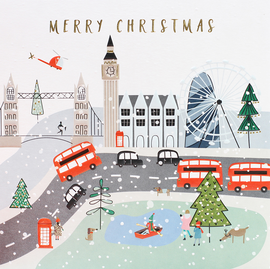 Festive London Christmas Card