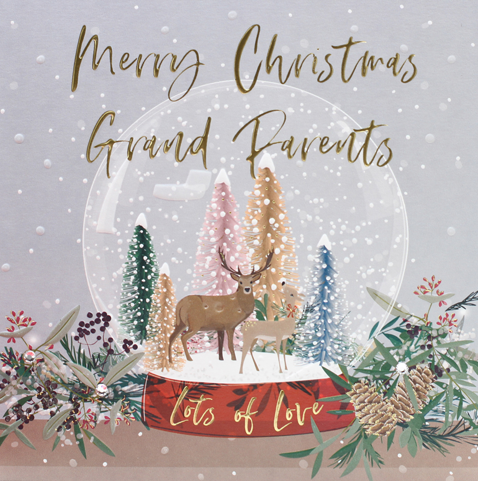 Snow Globe Grandparents Christmas Card
