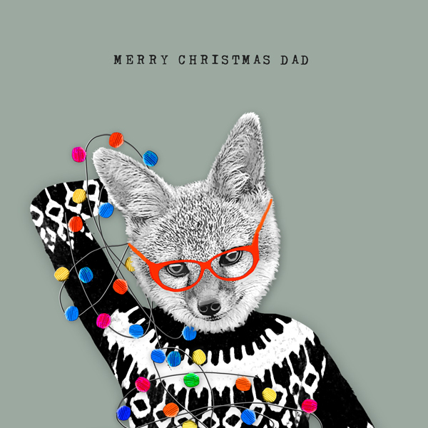 Festive Jumper Dad Christmas Card