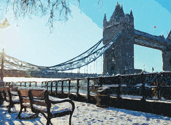Tower Bridge Personalised Christmas Card