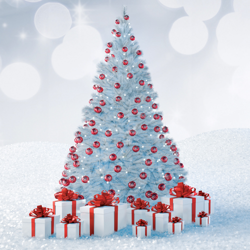 White Christmas Personalised Christmas Card