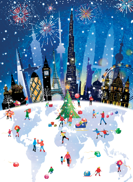 Capital Christmas Personalised Christmas Card