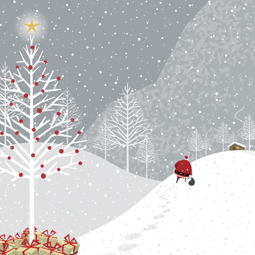 Delivering the Presents Personalised Christmas Card
