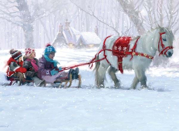 Pony Ride Personalised Christmas Card