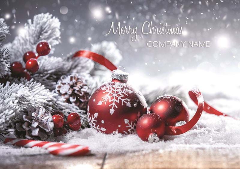 Winter Wishes - Front Personalised Christmas Card
