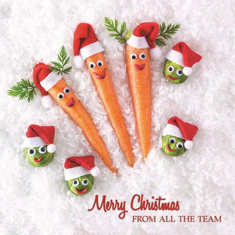 Christmas Veg Personalised Christmas Card
