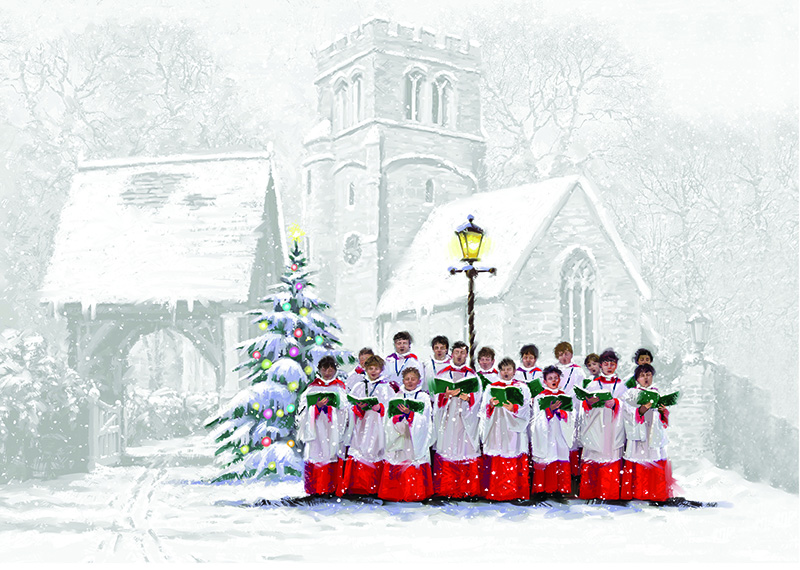 Church Choir Personalised Christmas Card