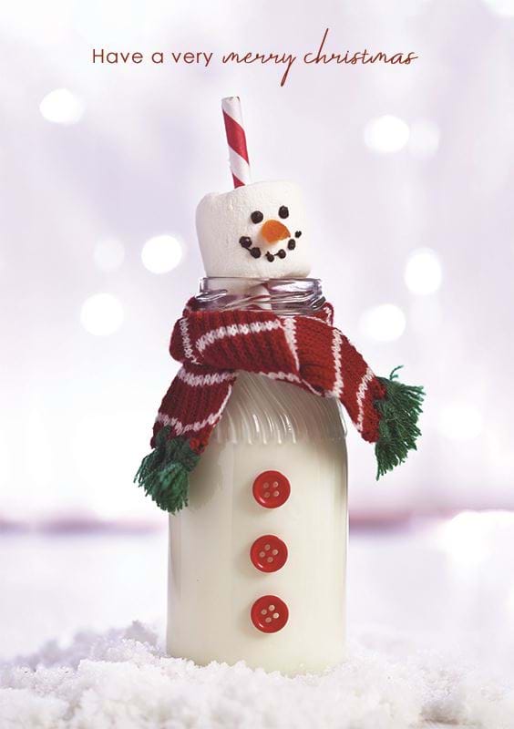 Jolly Snowman Personalised Christmas Card
