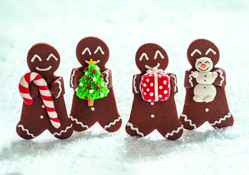 Joyous Gingerbread Personalised Christmas Card