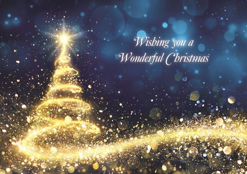 Merry and Bright Personalised Christmas Card