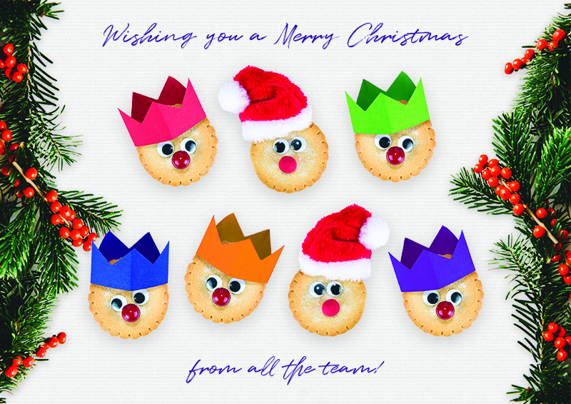 Mince Pie Team Personalised Christmas Card