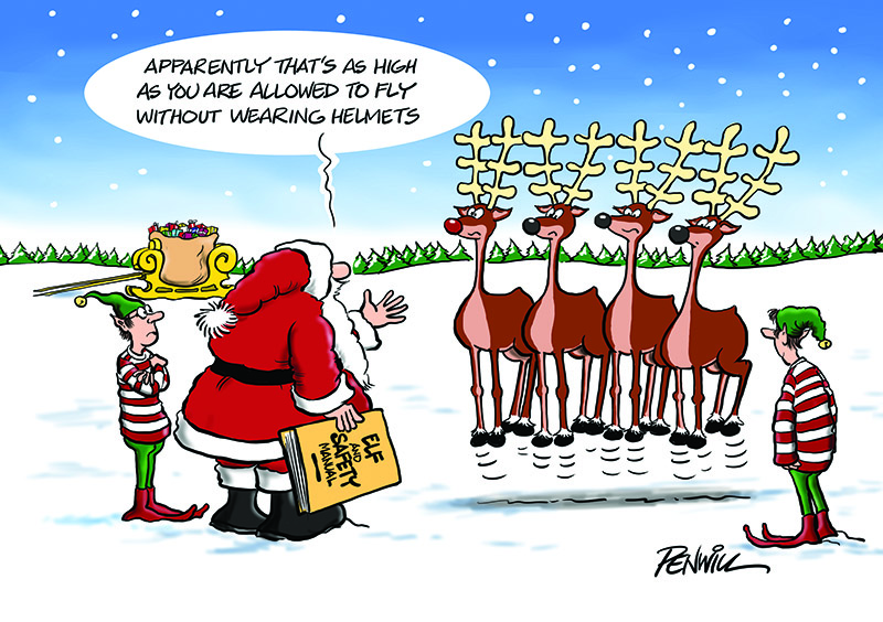 Safety First Personalised Christmas Card
