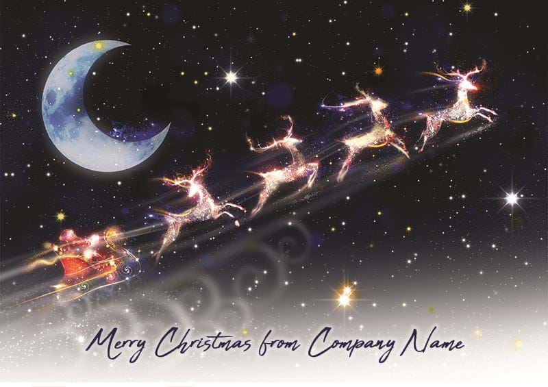 Santa's Journey Personalised Christmas Card - Front Personalisation