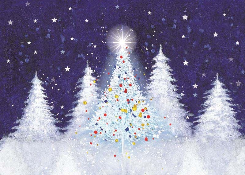Splash of Colour Personalised Christmas Card