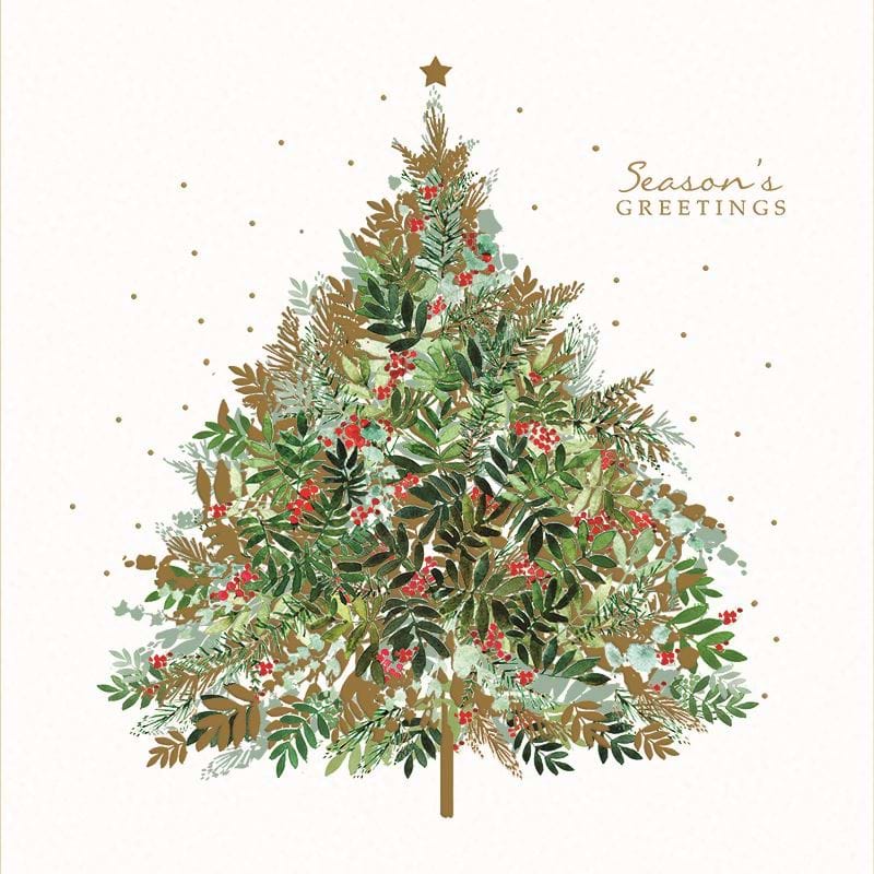 Touch of Gold Personalised Christmas Card