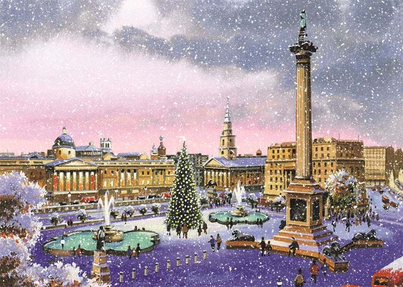 Trafalgar Square Personalised Christmas Card