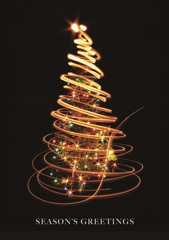 Tree of Light Personalised Christmas Card