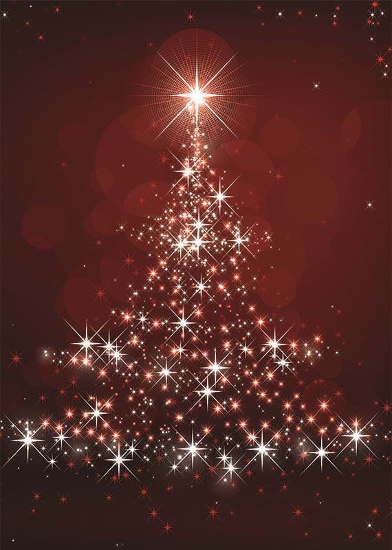 Twinkling Tree Personalised Christmas Card