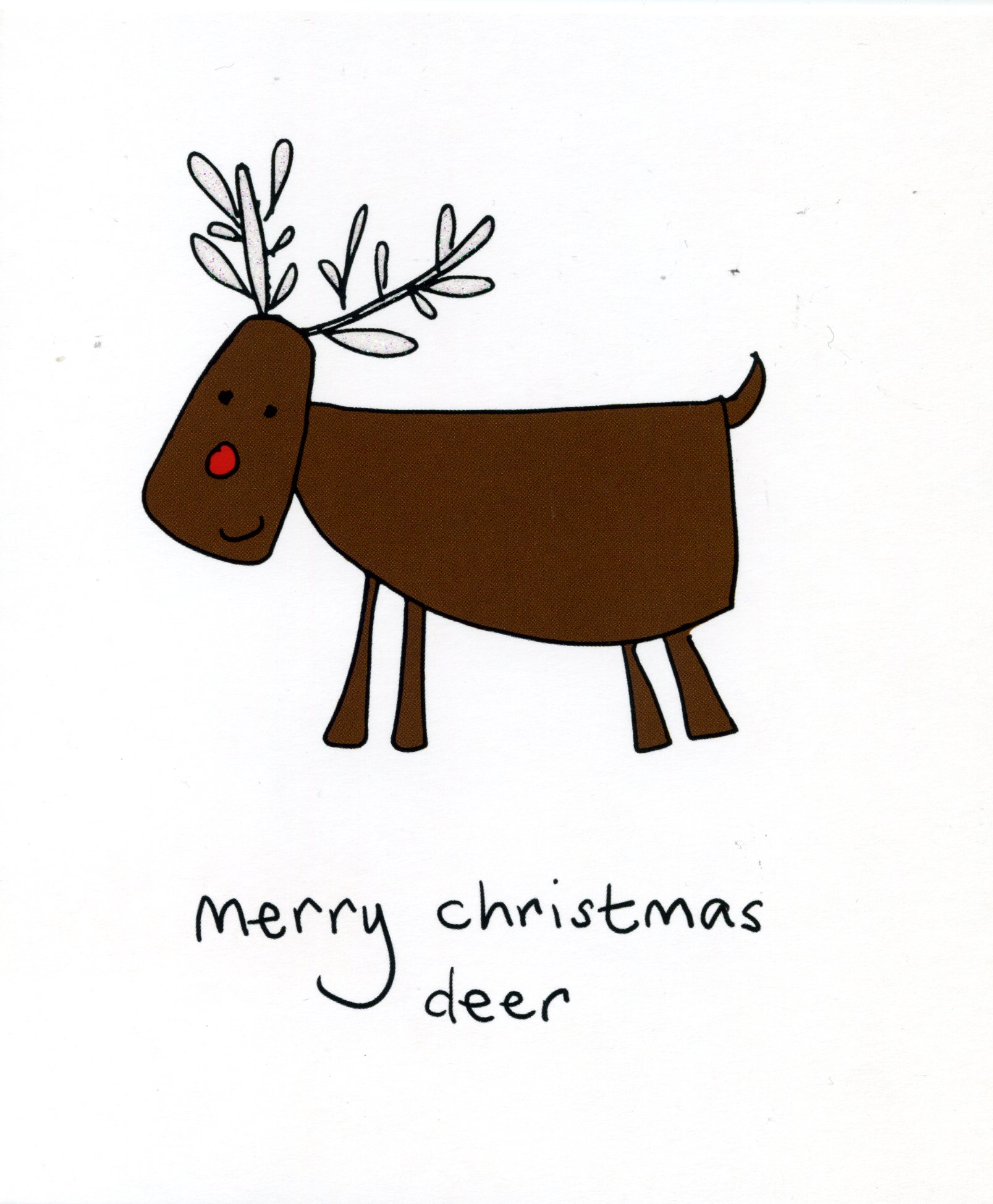Festive Deer Christmas Card