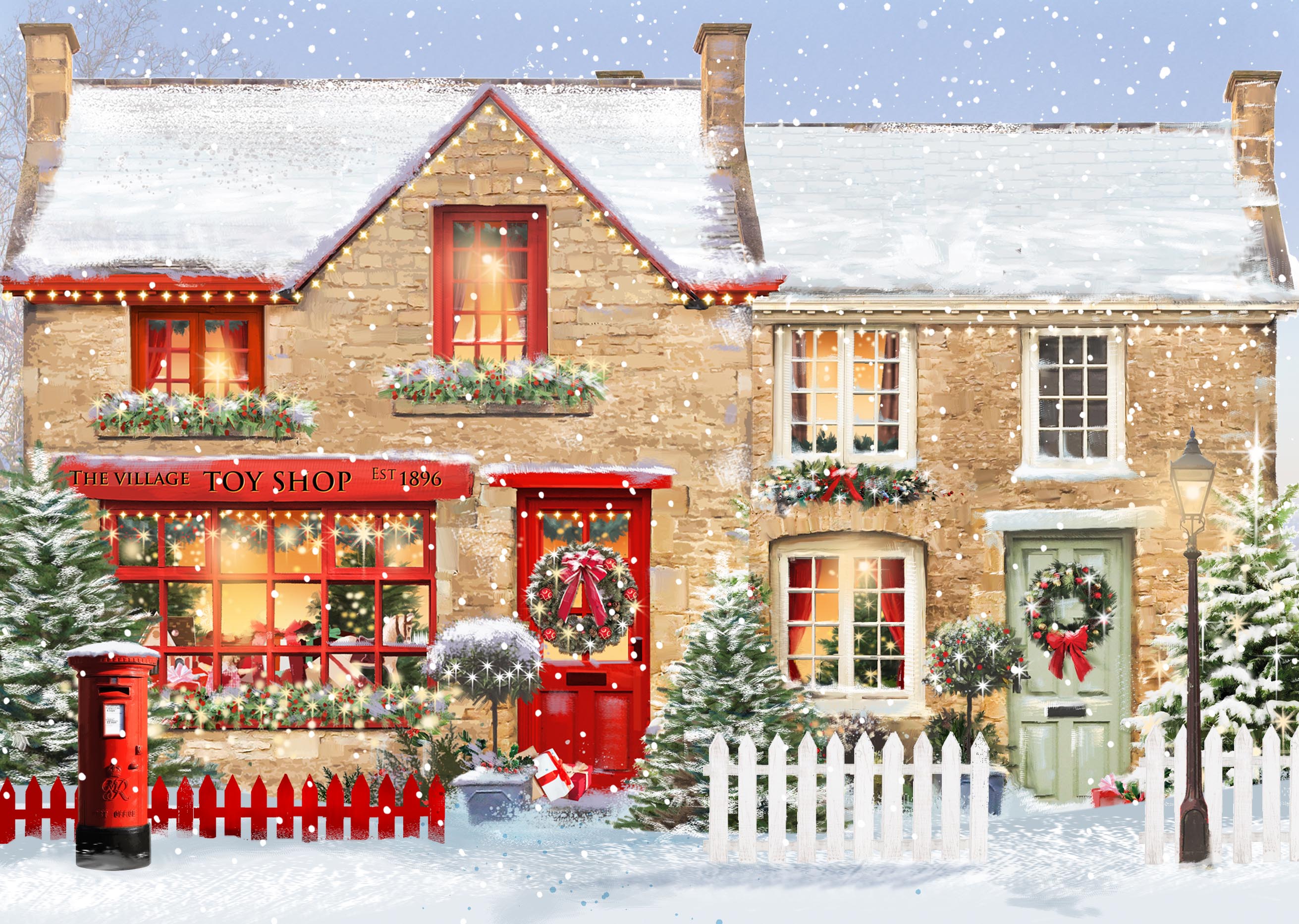The Village Toy Shop Personalised Christmas Cards
