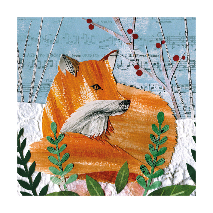 Cosy Fox Christmas Card Pack (8)