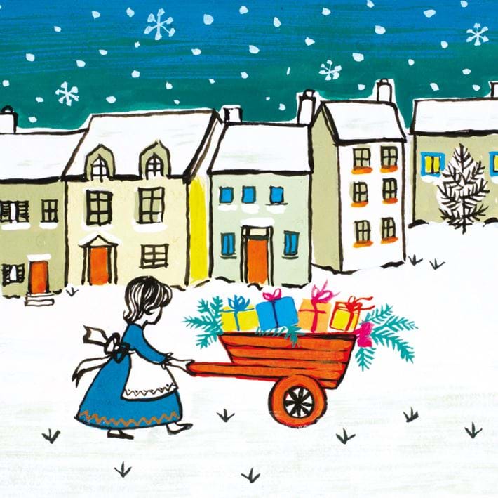 Present Delivery Christmas Card Pack (8)