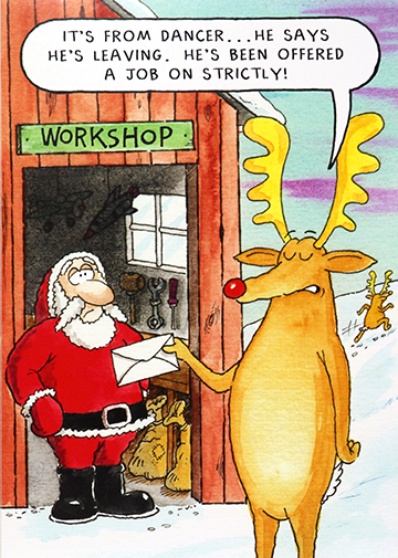 Job on Strictly Funny Christmas Card