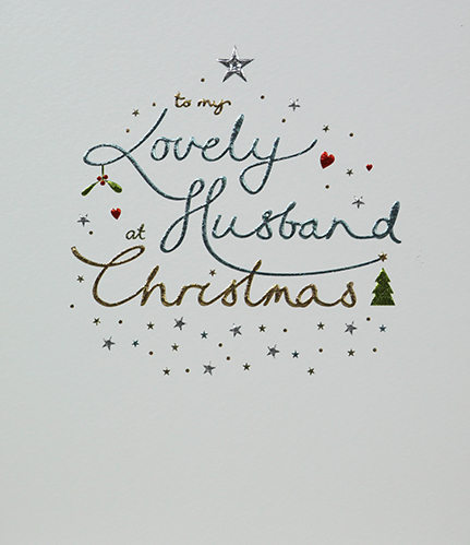 Lovely Husband Christmas Card