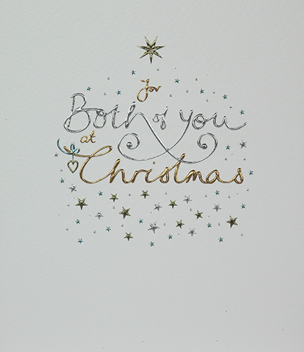 Sparkles Both of You Christmas Card
