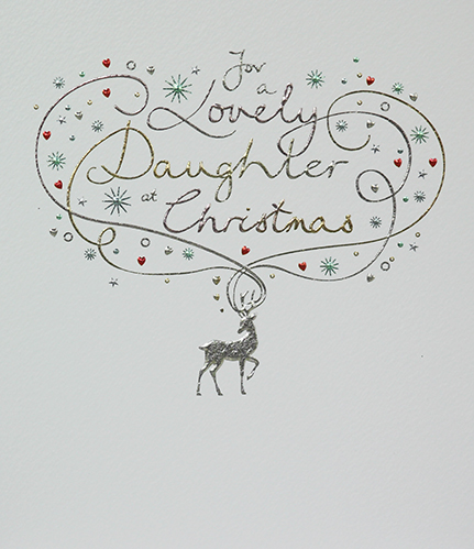 Lovely Daughter Christmas Card