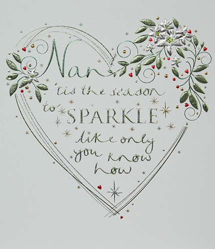 Season to Sparkle Nan Christmas Card