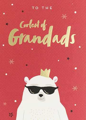 The Coolest Grandad Christmas Card