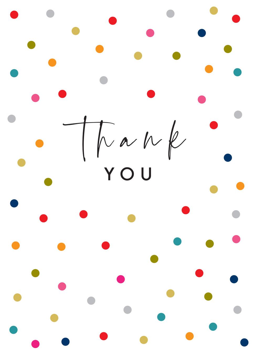 Colourful Dots Thank you Pack (8)