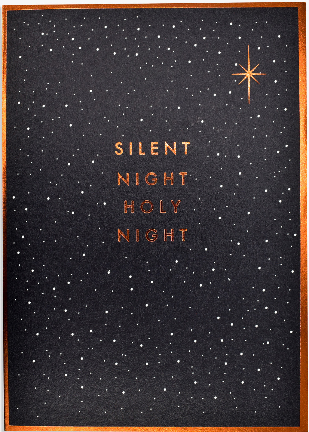 Silent Night Christmas Card