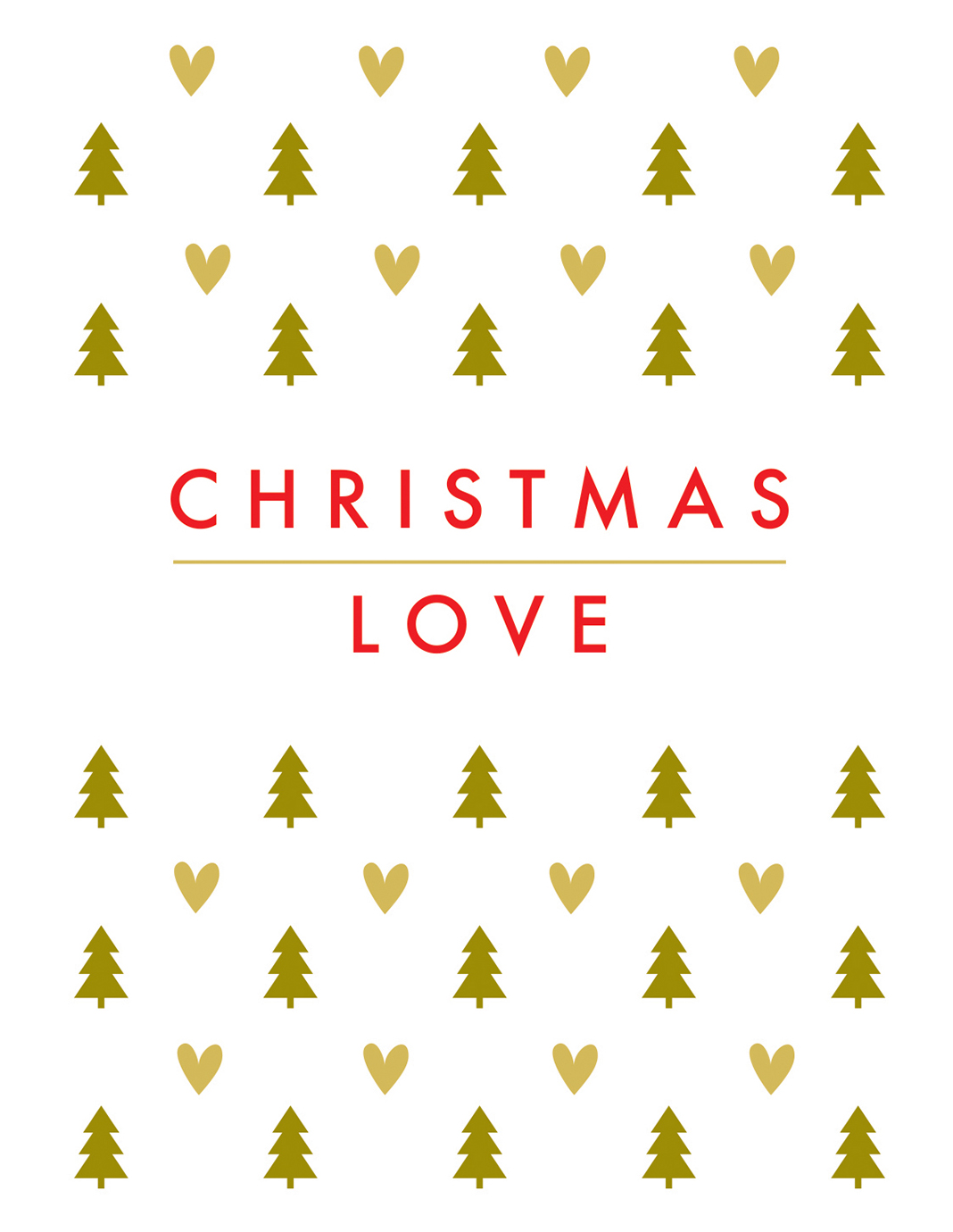 Christmas Love Christmas Card