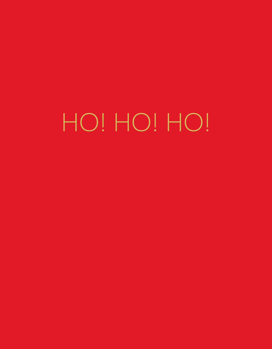 Ho Ho Ho! Christmas Card