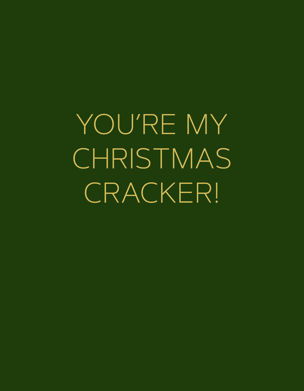 My Christmas Cracker Christmas Card
