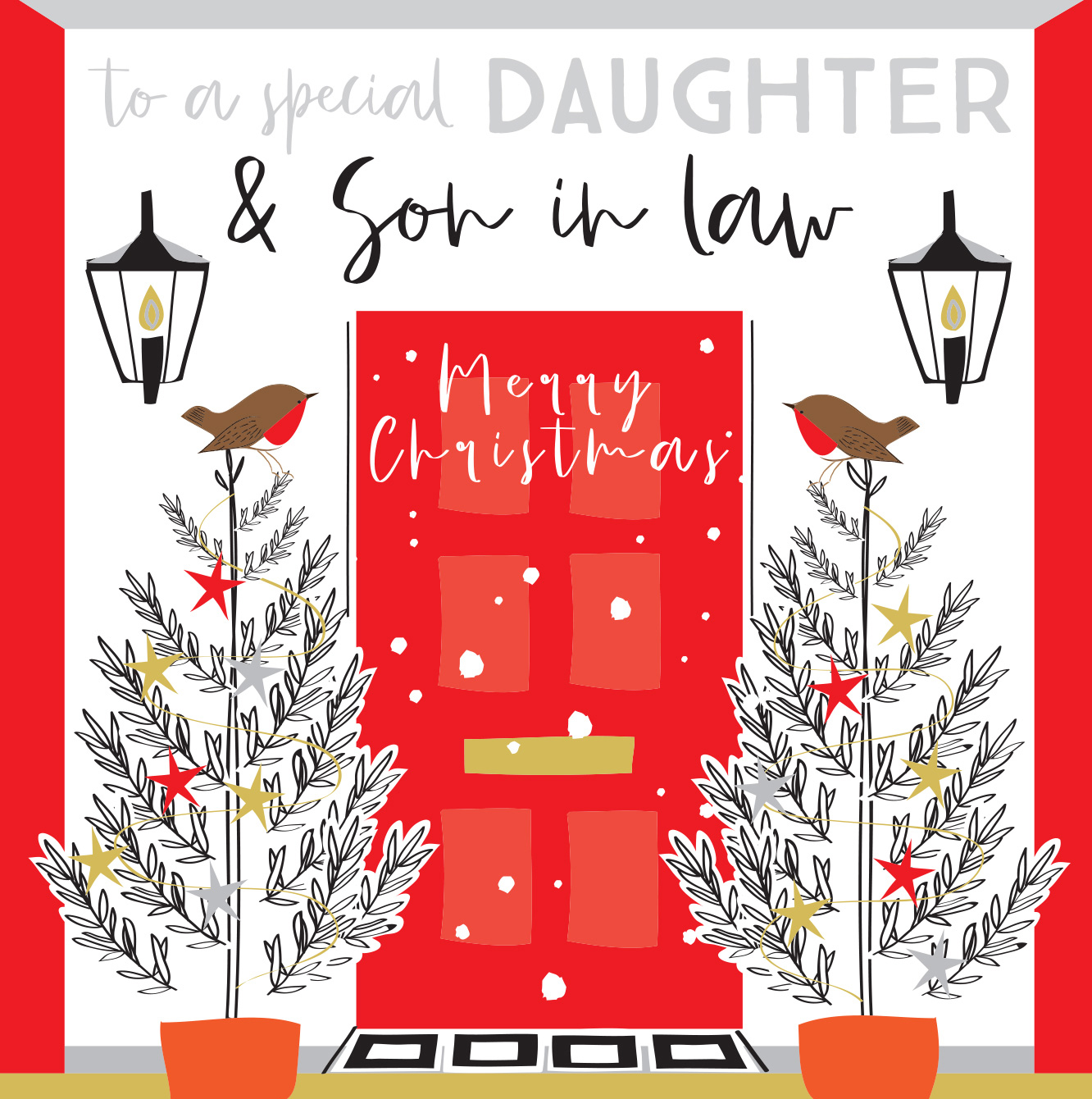 Red Door Daughter and Son-in-Law Christmas Card