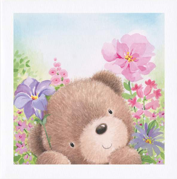In the Flower Bed Greeting Card