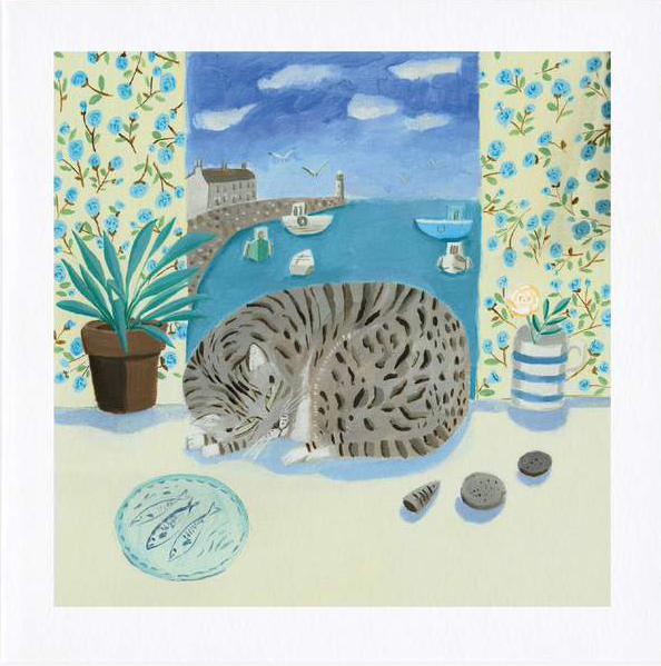 Tabby in the Window Greeting Card