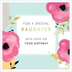Poppies Daughter Birthday Card