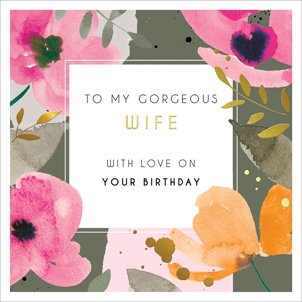 Gorgeous Wife Birthday Card