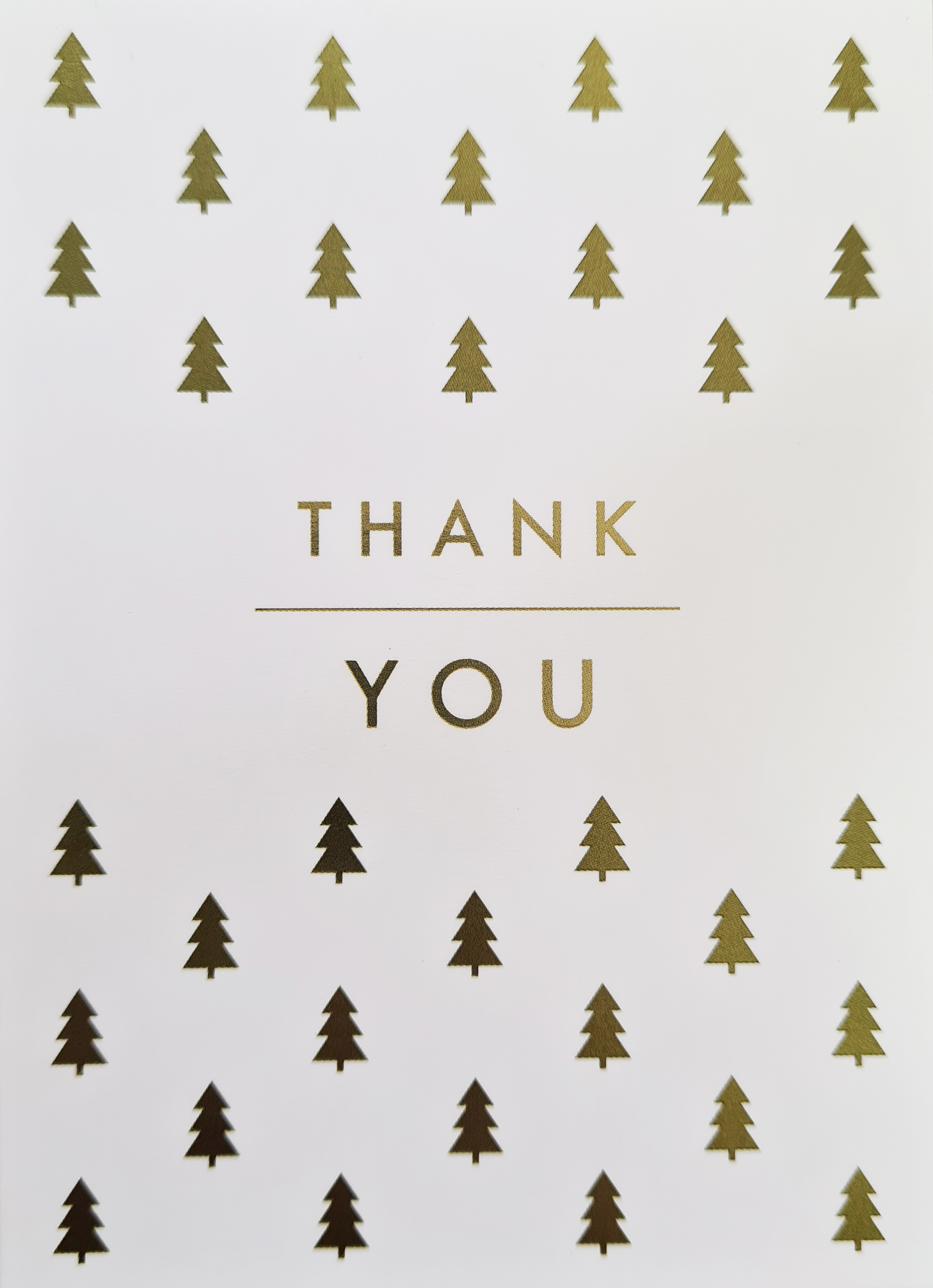 Golden Christmas Trees Thank you Pack (8)